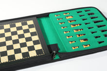 Load image into Gallery viewer, 12" Magnetic Travel Chess Set in Black and Boxwood