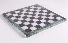 Load image into Gallery viewer, 14" Black and White Marble Chess Board