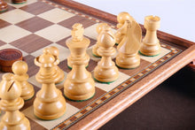 Load image into Gallery viewer, 15" Staunton Chess & Checker Set