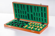Load image into Gallery viewer, 16" Folding Tournament Chess Set - German Design Ebonized