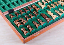 Load image into Gallery viewer, 18.5" Folding Tournament Chess Set - 3.5" Sheesham