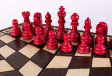 Load image into Gallery viewer, 3 Player Small Wood Chess Set