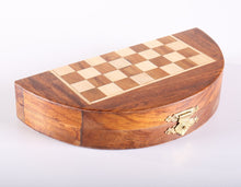 Load image into Gallery viewer, 7" Magnetic Wood Folding Chess Set