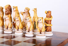 Load image into Gallery viewer, Animal Kingdom Exotic Elm Chess Set