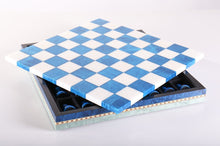 Load image into Gallery viewer, Blue & White Alabaster Inlaid Chest