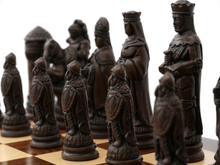 Load image into Gallery viewer, Camelot Chess Pieces by Berkeley - Russet Brown