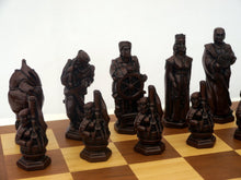 Load image into Gallery viewer, Christopher Columbus Chess Pieces by Berkeley - Russet Brown