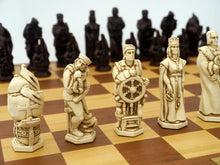 Load image into Gallery viewer, Christopher Columbus Chess Pieces by Berkeley - Russet Brown
