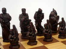 Load image into Gallery viewer, Christopher Columbus Chess Pieces by Berkeley - Russet Brown