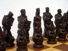 Load image into Gallery viewer, Christopher Columbus Chess Pieces by Berkeley - Russet Brown