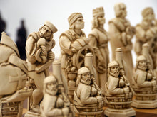Load image into Gallery viewer, Christopher Columbus Chess Pieces by Berkeley - Russet Brown