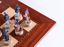 Load image into Gallery viewer, Civil War Chess Set with Storage