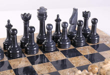 Load image into Gallery viewer, DEAL ITEM: 15" Coral Stone & Black Marble Chess Set (JUST THE BOARD)