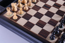 Load image into Gallery viewer, DEAL ITEM: 19" English Chess Set with Pullout Storage Drawers - Black