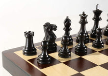 Load image into Gallery viewer, DEAL ITEM: Large 15 3/4" Folding Magnetic Rosewood/Maple Chess Set in Leatherette Case