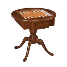 Load image into Gallery viewer, DEAL ITEM: US Made Round Pedestal Game Table, Solid Cherry Wood - 3 in 1