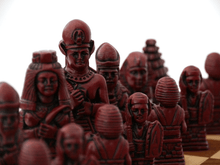 Load image into Gallery viewer, Egyptian Chess Pieces by Berkeley - Cardinal Red
