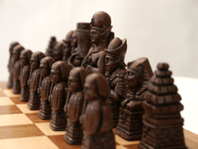 Load image into Gallery viewer, Egyptian Chess Pieces by Berkeley - Russet Brown