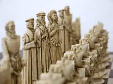 Load image into Gallery viewer, Elizabethan Chess Pieces by Berkeley - Cardinal Red