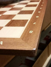 Load image into Gallery viewer, DEAL ITEM: 19" Wooden Chess Board with coordinates - Mahogany