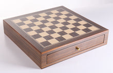 Load image into Gallery viewer, Glossy Storage Board with Metal Pieces Chess Set Combo