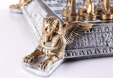 Load image into Gallery viewer, Gold and Silver Egyptian Chess Set