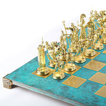 Load image into Gallery viewer, Gold and Silver Greek Mythology Chess Set - 21 1/4"