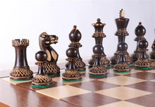 Load image into Gallery viewer, Heirloom Burnt Finish Grandmaster Chess Set