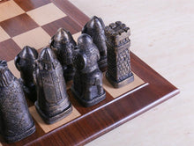 Load image into Gallery viewer, House of Hauteville Chess Set and Board Combo - Antique White and Black Marble