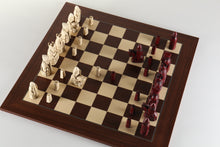 Load image into Gallery viewer, Isle of Lewis Chess Pieces by Berkeley - Cardinal Red