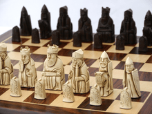 Load image into Gallery viewer, Isle of Lewis Chess Pieces by Berkeley - Russet Brown