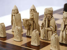 Load image into Gallery viewer, Isle of Lewis Chess Pieces by Berkeley - Russet Brown
