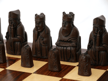Load image into Gallery viewer, Isle of Lewis Chess Pieces by Berkeley - Russet Brown