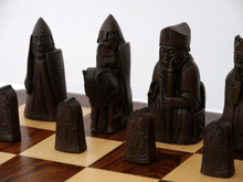 Load image into Gallery viewer, Isle of Lewis Chess Pieces by Berkeley - Russet Brown
