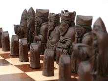 Load image into Gallery viewer, Isle of Lewis Chess Pieces by Berkeley - Russet Brown