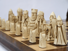 Load image into Gallery viewer, Isle of Lewis Chess Pieces by Berkeley - Russet Brown