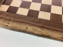 Load image into Gallery viewer, JLP Natural Edge Hardwood Chessboard #22