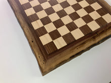 Load image into Gallery viewer, JLP Natural Edge Hardwood Chessboard #23