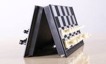 Load image into Gallery viewer, Magnetic Folding Travel Chess & Checker Set - Small