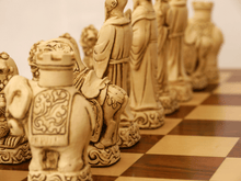 Load image into Gallery viewer, Mandarin Chess Pieces by Berkeley - Russet Brown