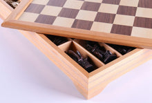 Load image into Gallery viewer, Christopher Columbus Pieces on Beech Wood Storage Chest