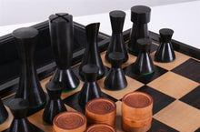 Load image into Gallery viewer, Modern Chess & Checkers Set with Storage