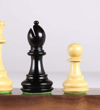 Load image into Gallery viewer, Oxford 3.75" Ebonized Chess Pieces