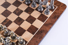 Load image into Gallery viewer, Pewter Medieval Chess Set