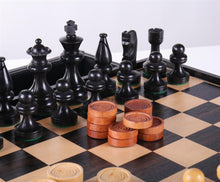Load image into Gallery viewer, Russian Style Chess & Checkers Set