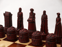 Load image into Gallery viewer, Scottish Chess Pieces by Berkeley - Cardinal Red