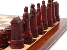 Load image into Gallery viewer, Scottish Chess Pieces by Berkeley - Cardinal Red