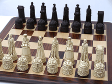 Load image into Gallery viewer, Scottish Chess Pieces by Berkeley - Russet Brown