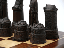 Load image into Gallery viewer, Scottish Chess Pieces by Berkeley - Russet Brown