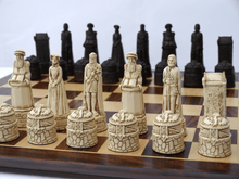 Load image into Gallery viewer, Scottish Chess Pieces by Berkeley - Russet Brown